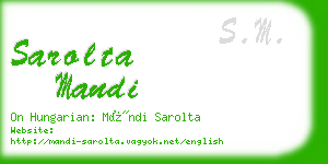 sarolta mandi business card